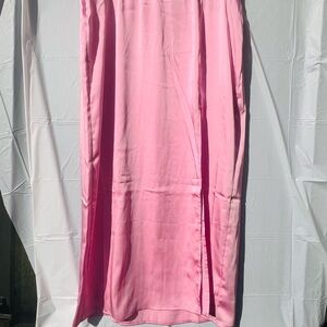 a new day Pink Midi Skirt with Side Slit
